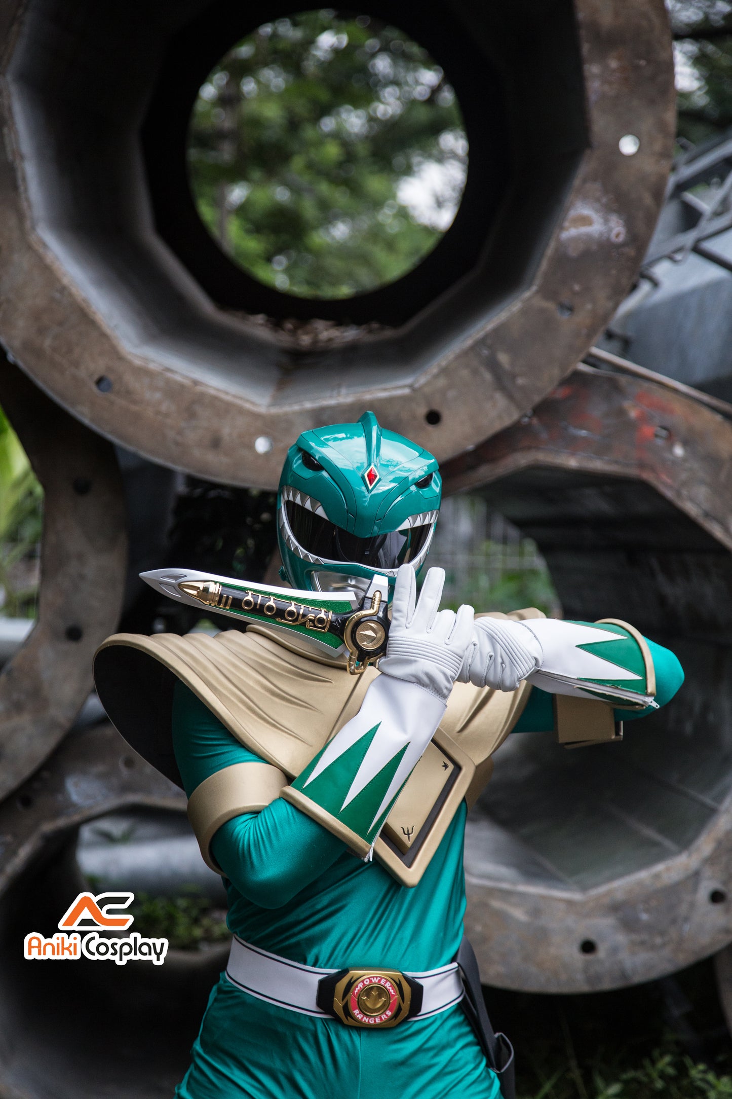 ANIKI Green Ranger MMPR Full Costume Special Price