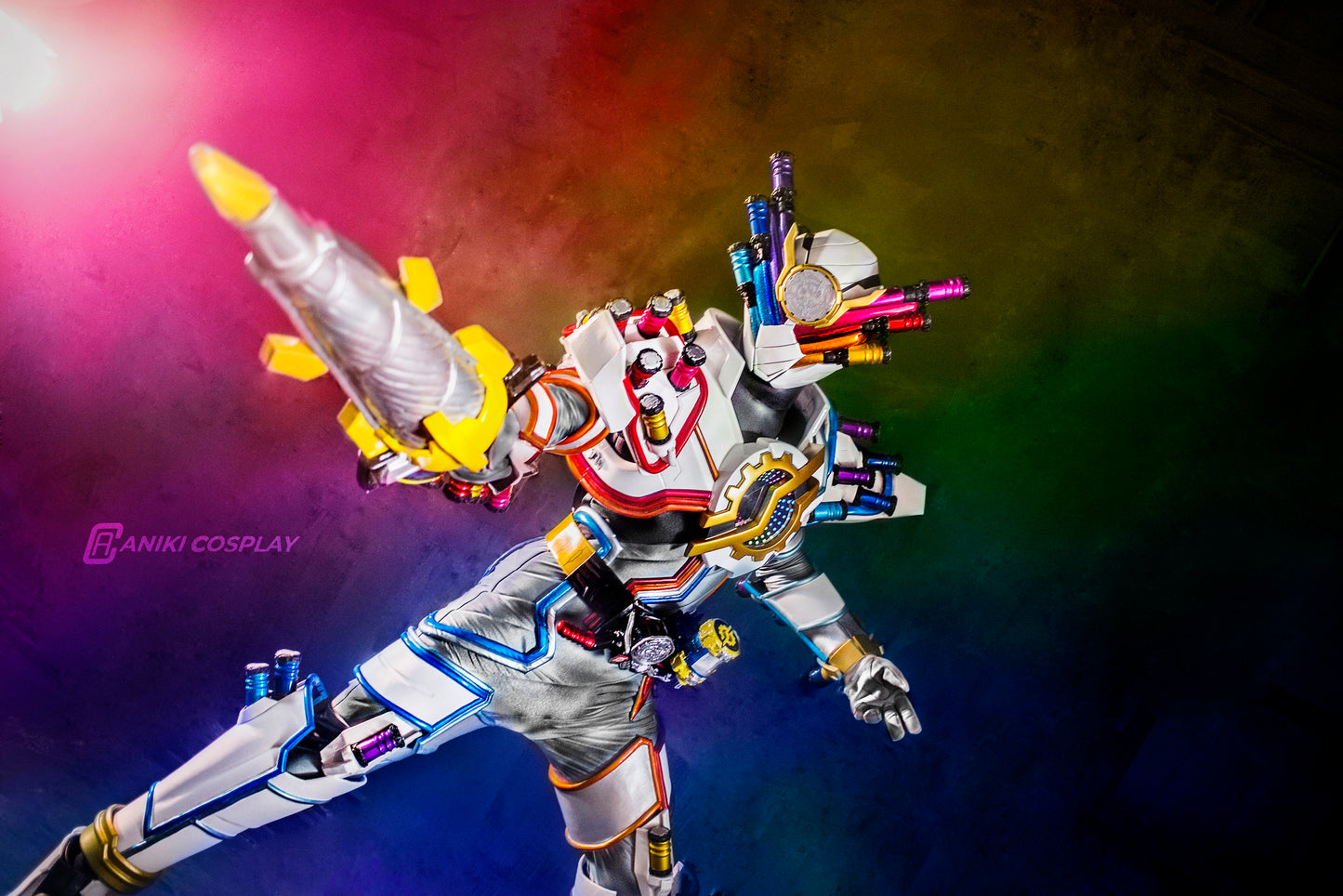 ANIKI Masked Cosplay Rider BUILD Costume Fullset
