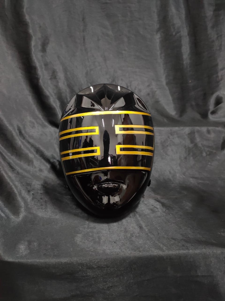 gold ranger motorcycle helmet ANIKI Gold Zeo Power Ranger Cosplay Collectible Helmet – AnikiCosplay