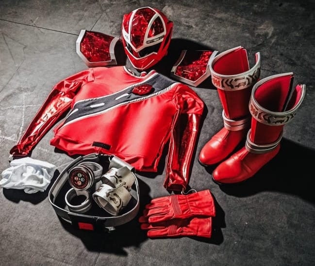 ANIKI Kira Red Sentai Power Rangers COSPLAY COSTUME