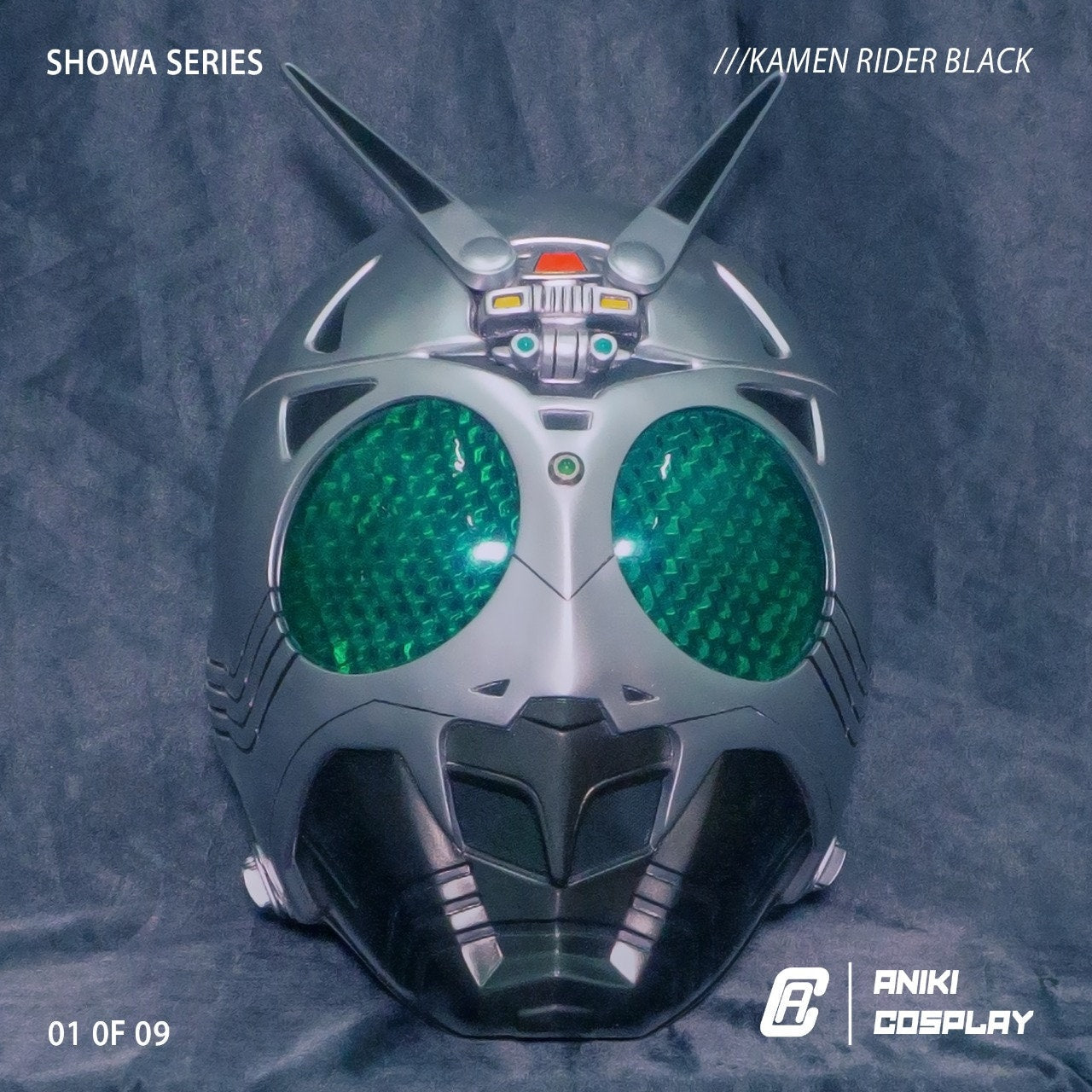 ANIKI Masked Rider Black Cosplay RX Collectible Shadow Helmet