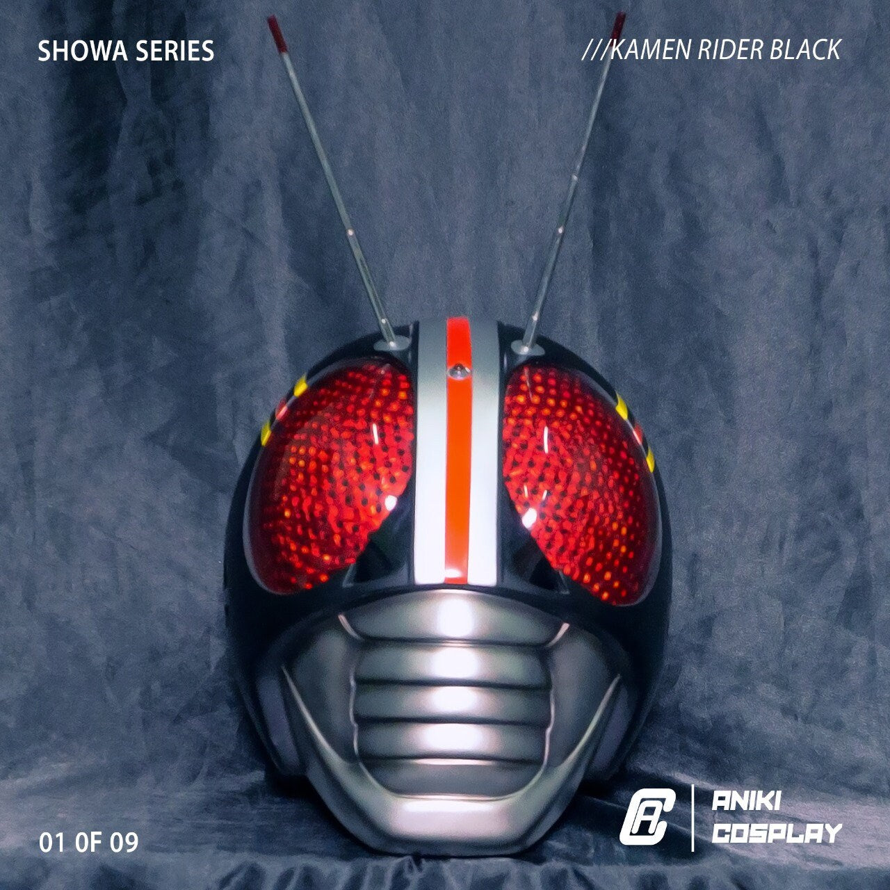 ANIKI Masked Rider Black Cosplay RX Collectible Shadow Helmet