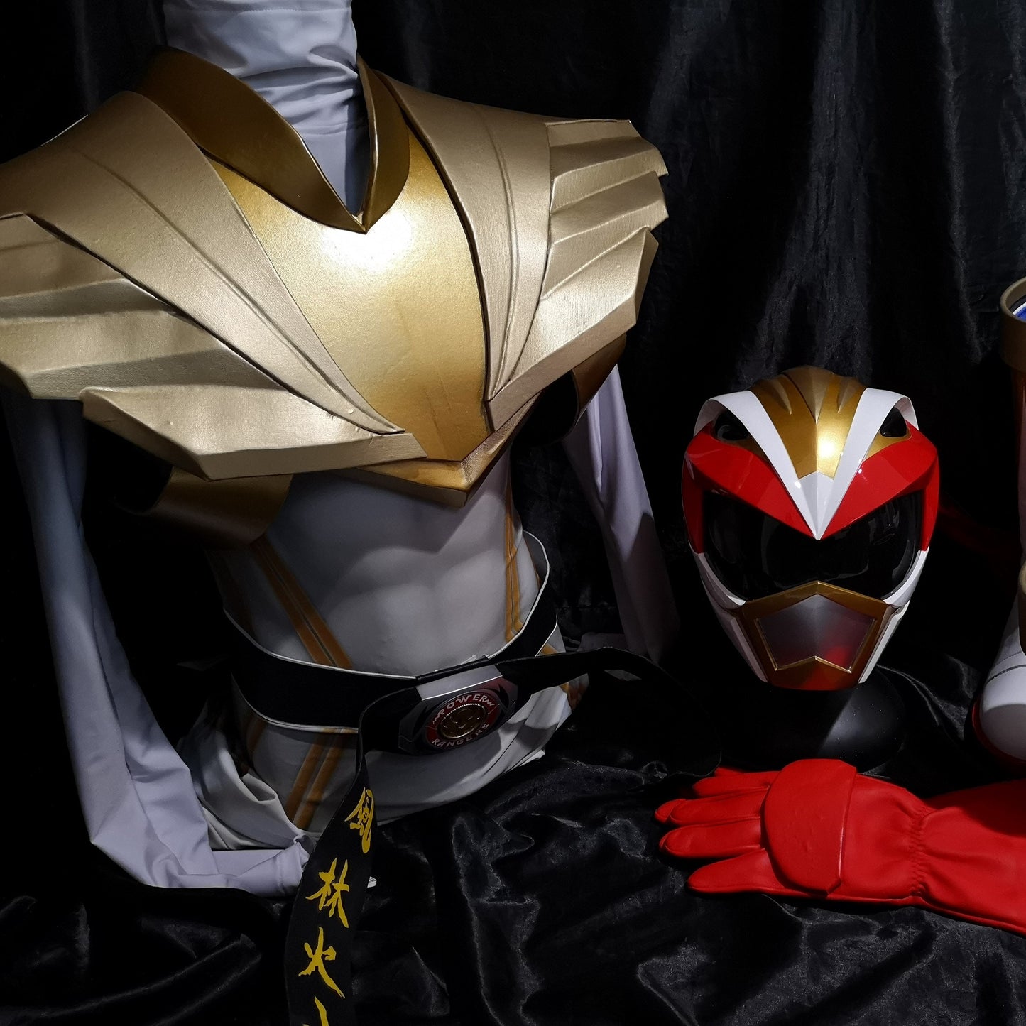 ANIKI Ryu Crimson Hawk Ranger Cosplay Costume