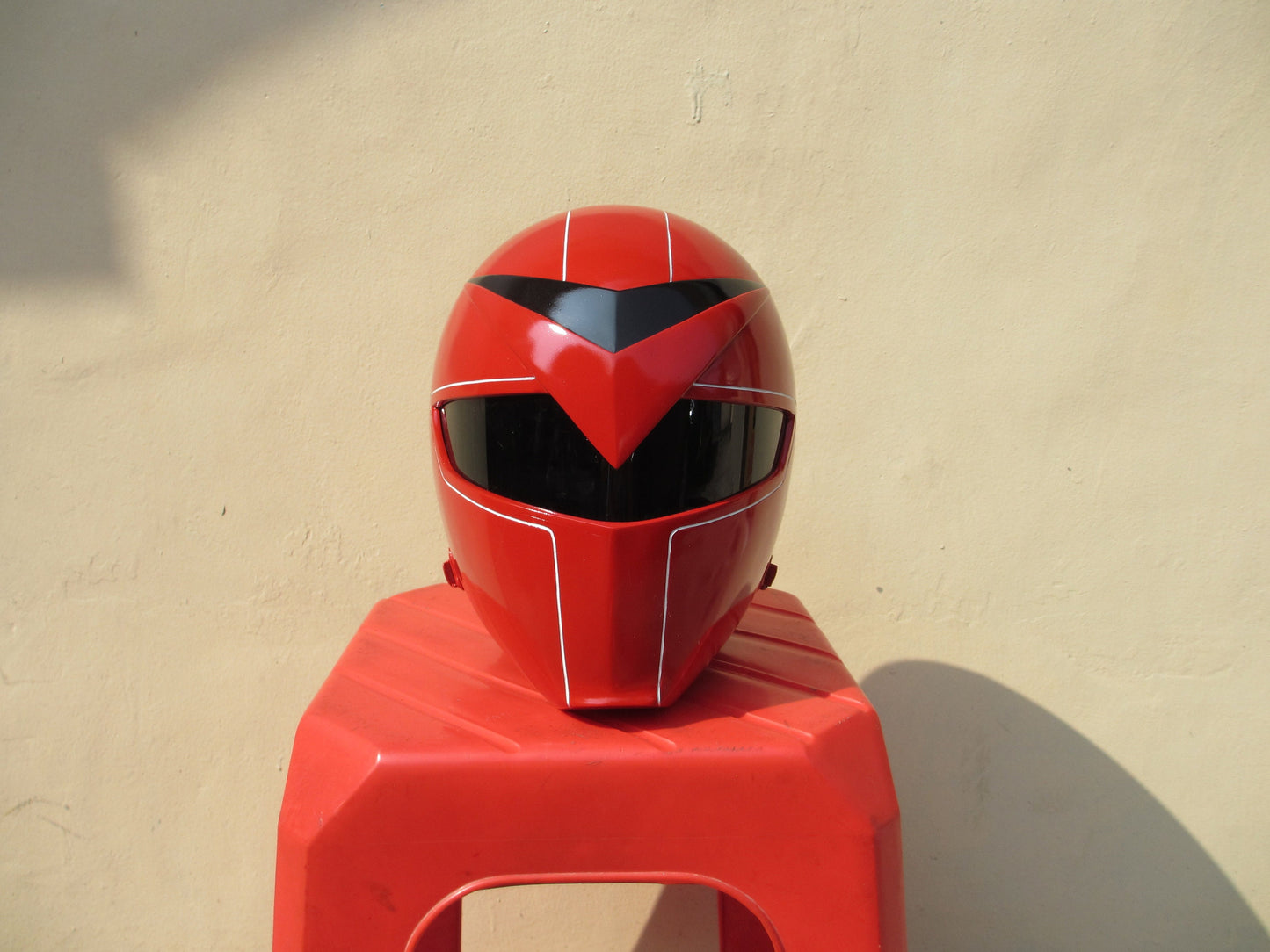 ANIKI MASKMAN Red Black Ranger Sentai Cosplay Collectible Helmet Mask