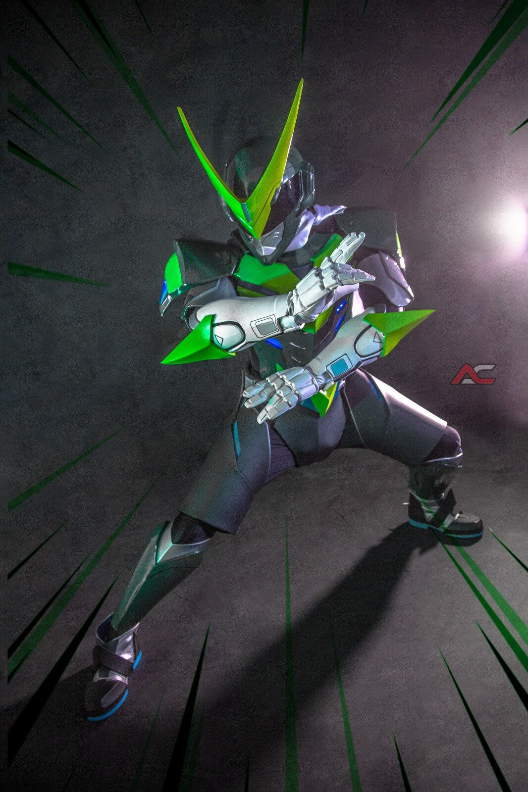 ANIKI Genji Cosplay Costume Sentai Fullset Overwatch