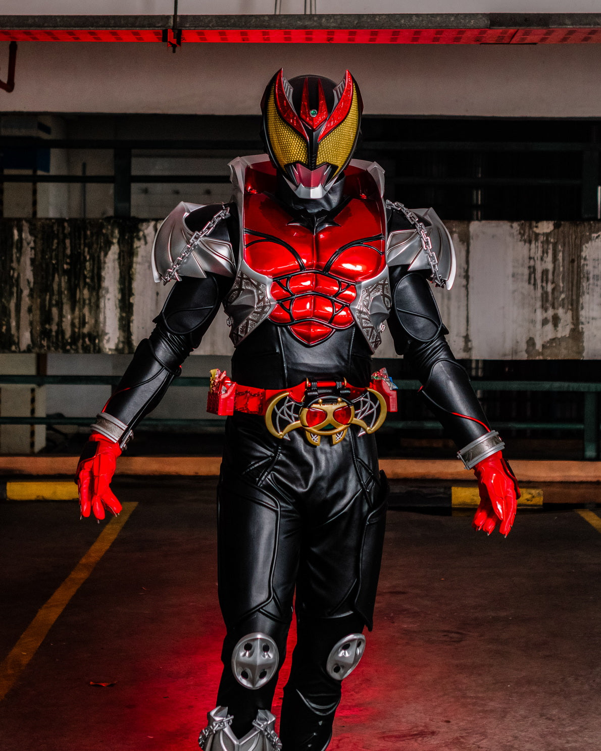 Conjunto completo de fantasia de cosplay mascarado ANIKI Rider KIVA