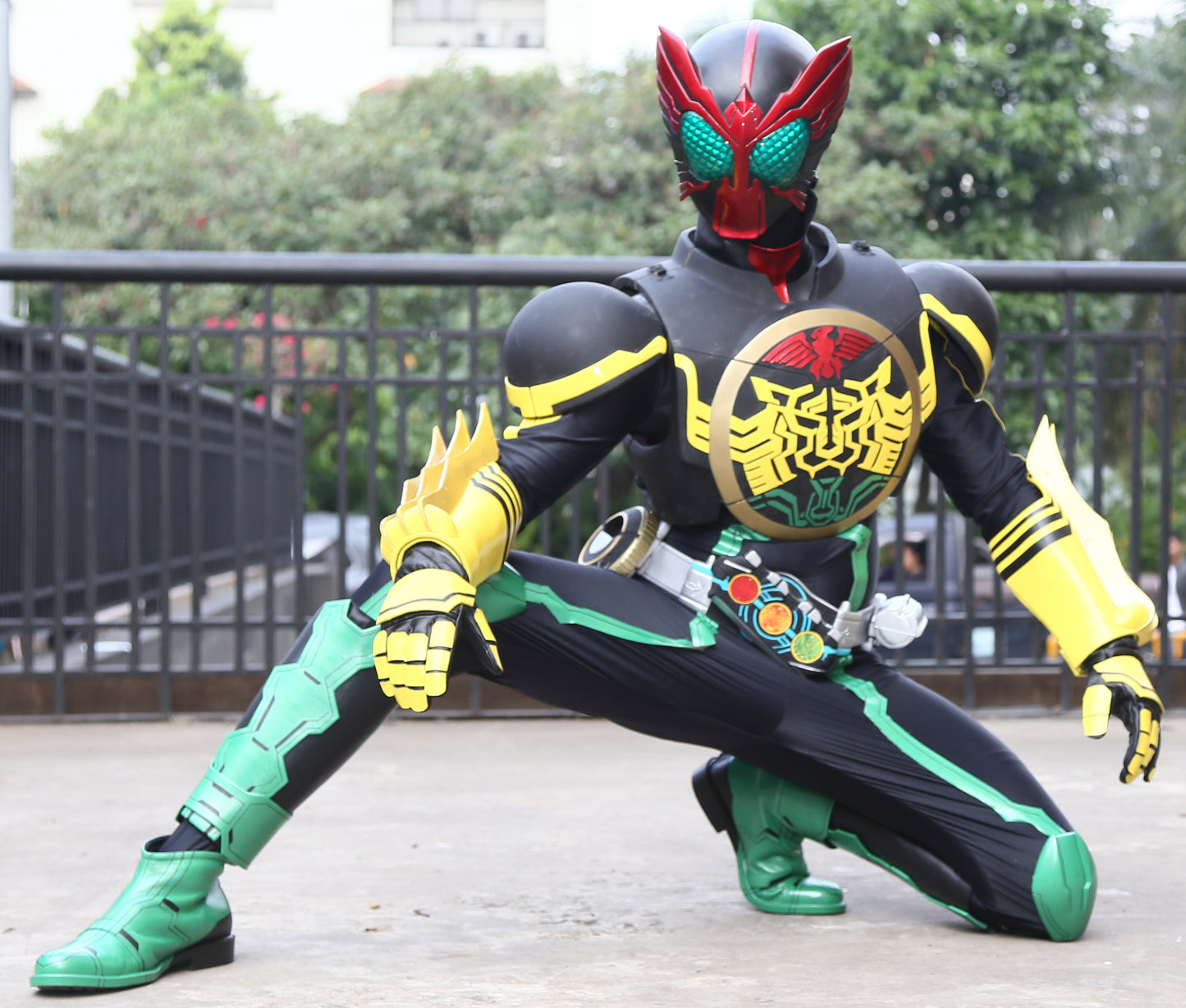 ANIKI Masked Cosplay Rider OOO OZU Costume Fullset