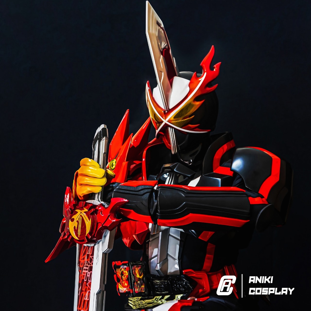 ANIKI Mascarado Cosplay Rider SABRE Traje Completo