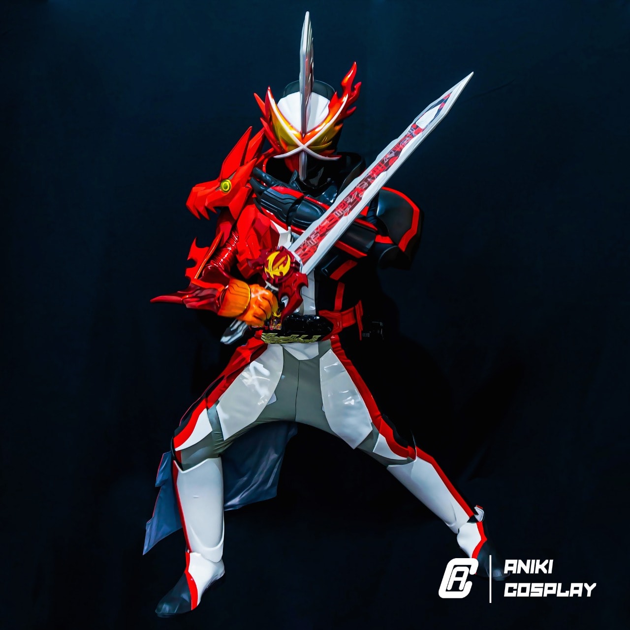 ANIKI Mascarado Cosplay Rider SABRE Traje Completo