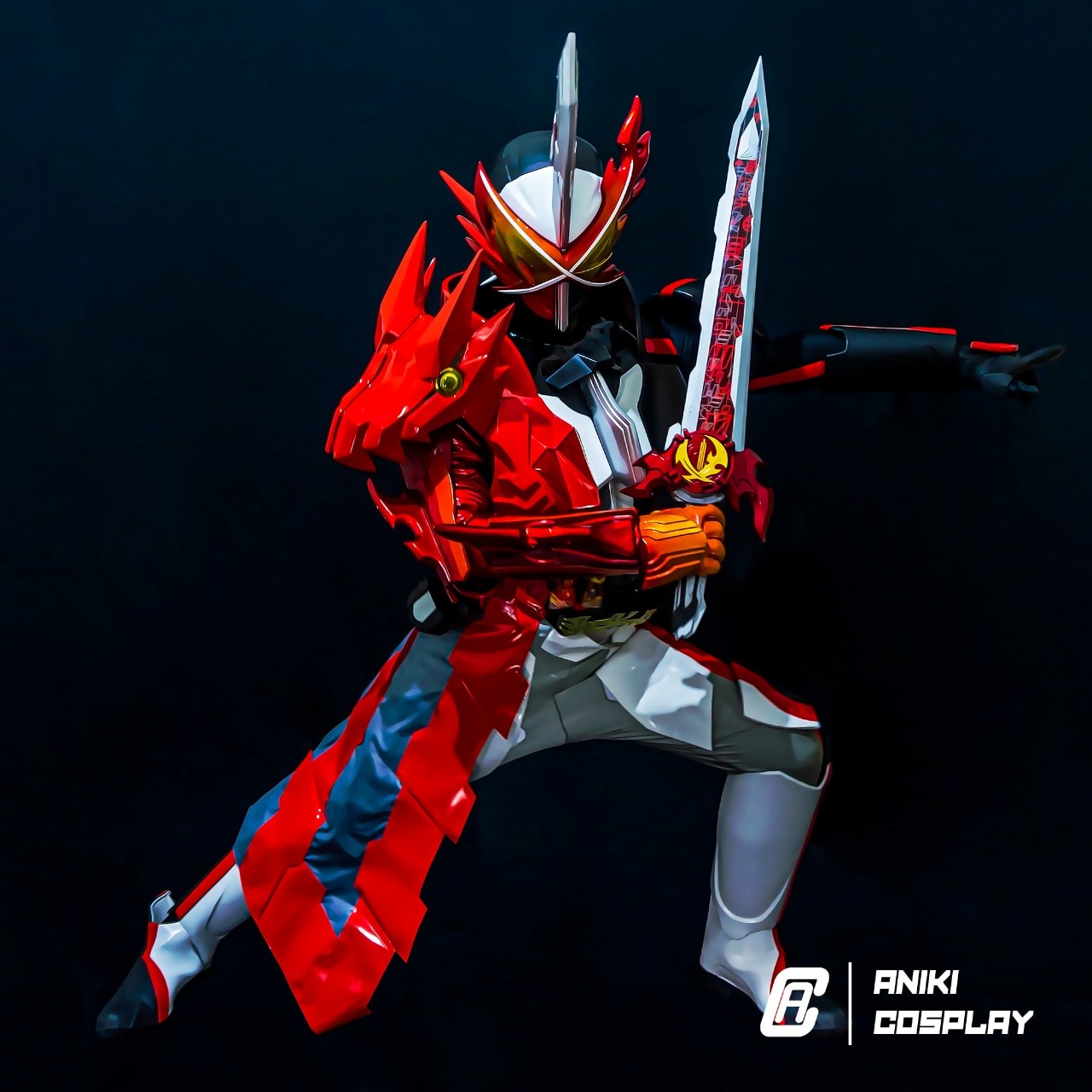 ANIKI Mascarado Cosplay Rider SABRE Traje Completo