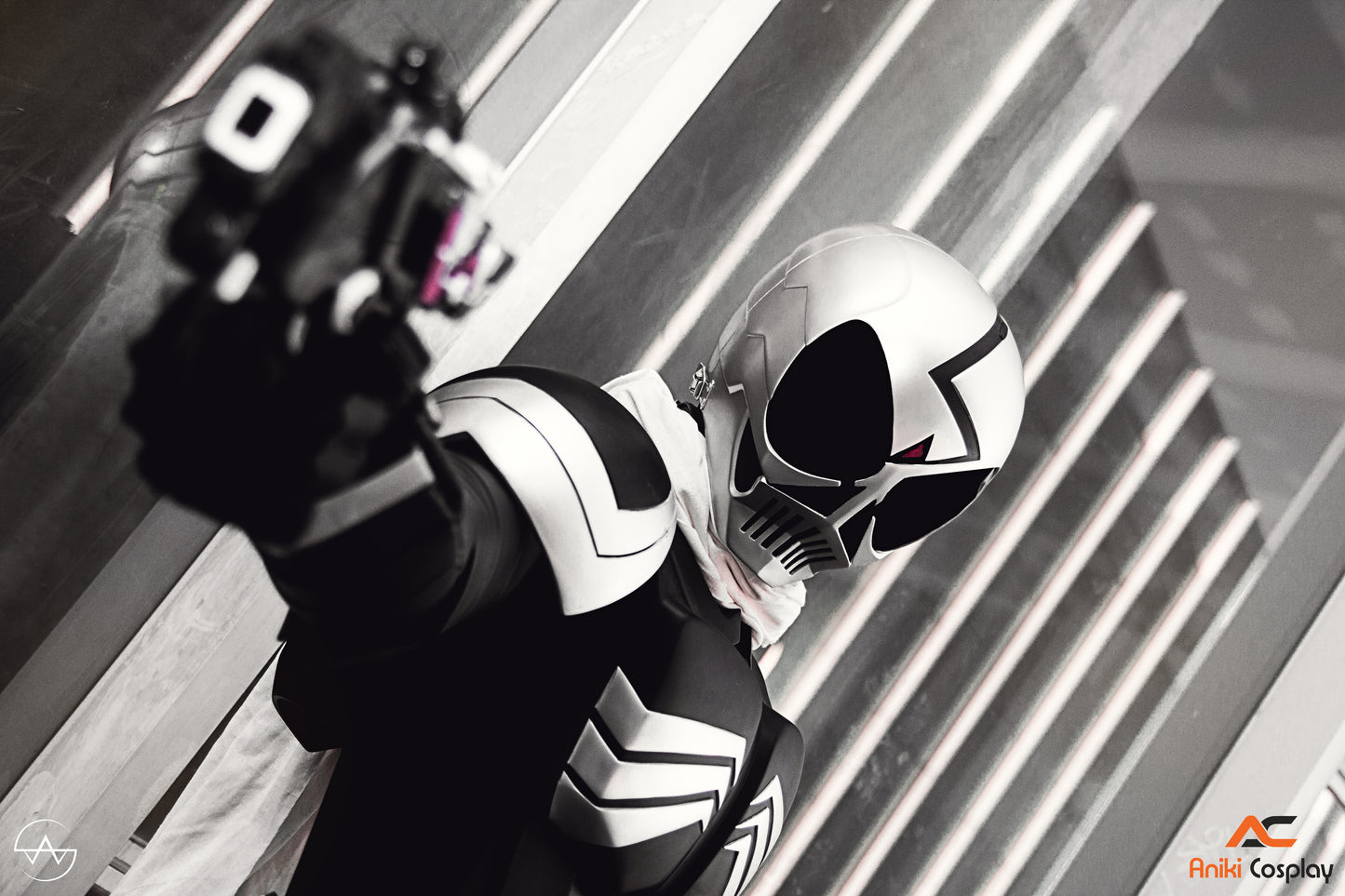 ANIKI Masked Cosplay Rider W DOUBLE Costume Fullset