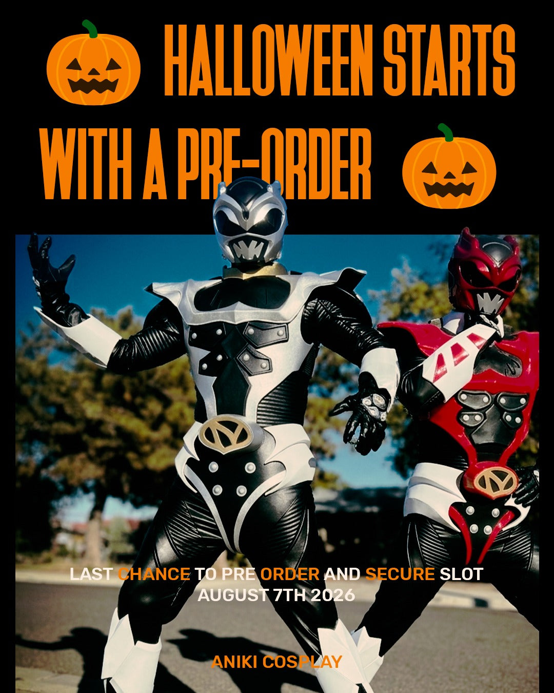 aniki HALLOWEEN GUARANTEED Cosplay Costume Ranger Pre-order (USA ONLY)