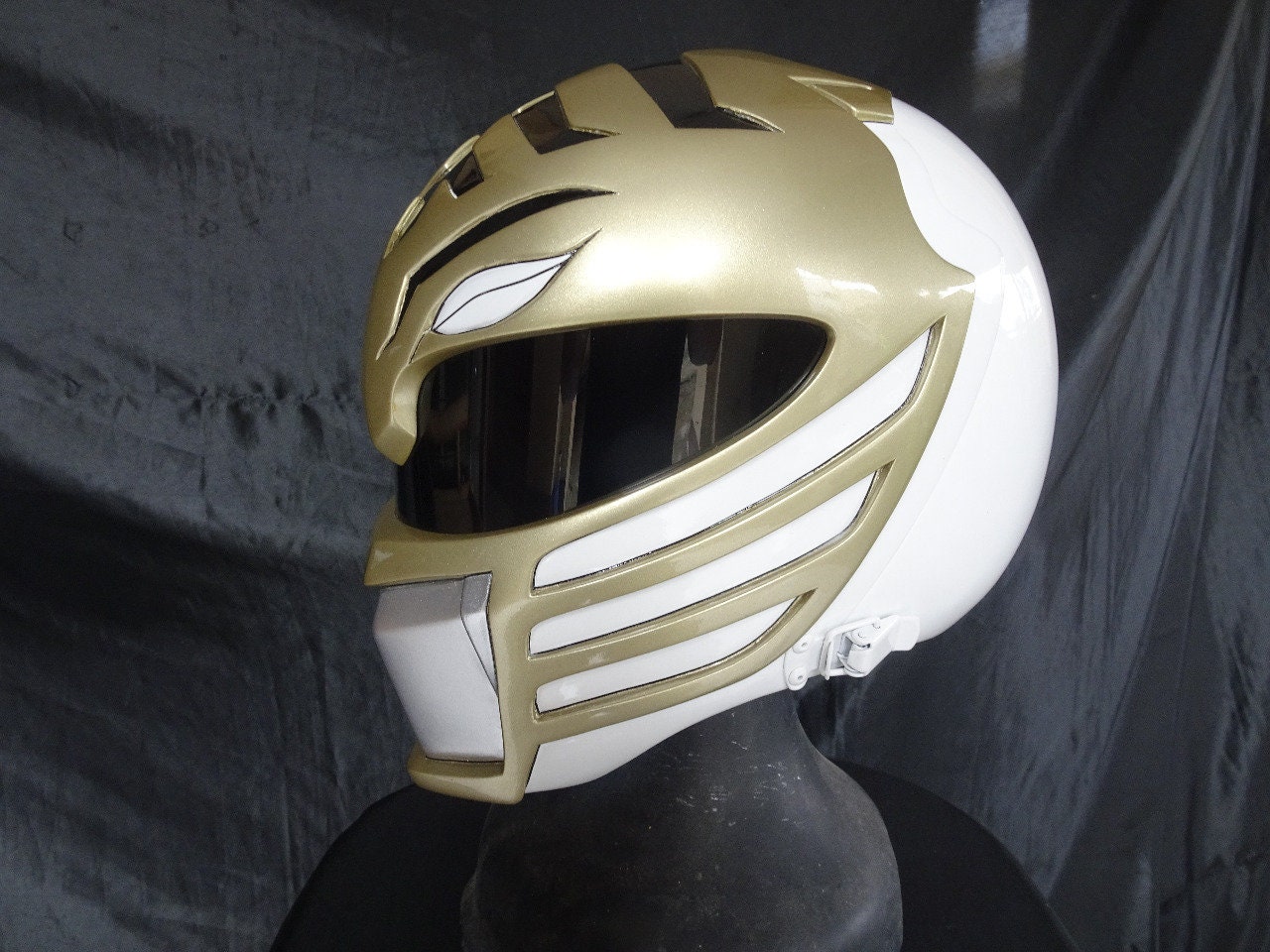 ANIKI White MMPR Movie 95 Cosplay Helmet