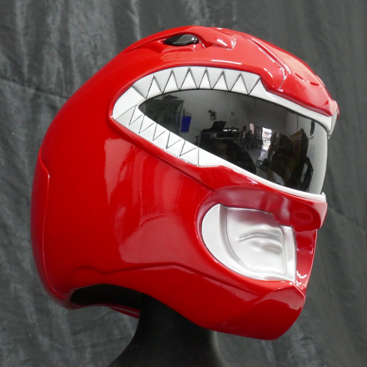 ANIKI RED MMPR Movie 95 Cosplay Helmet