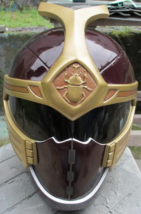 ANIKI Ninja Storm Crimson / Navy Thunder Ranger Cosplay Helmet