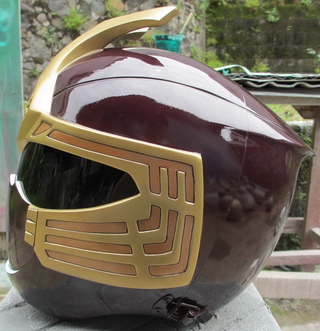 ANIKI Ninja Storm Crimson / Navy Thunder Ranger Cosplay Helmet