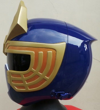 ANIKI Ninja Storm Crimson / Navy Thunder Ranger Cosplay Helmet