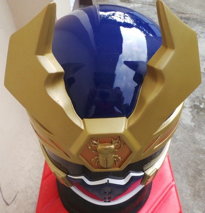 ANIKI Ninja Storm Crimson / Navy Thunder Ranger Cosplay Helmet