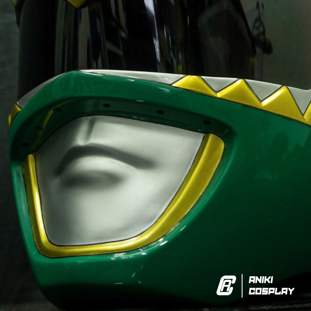 ANIKI New Green Ranger Cosplay Helmet