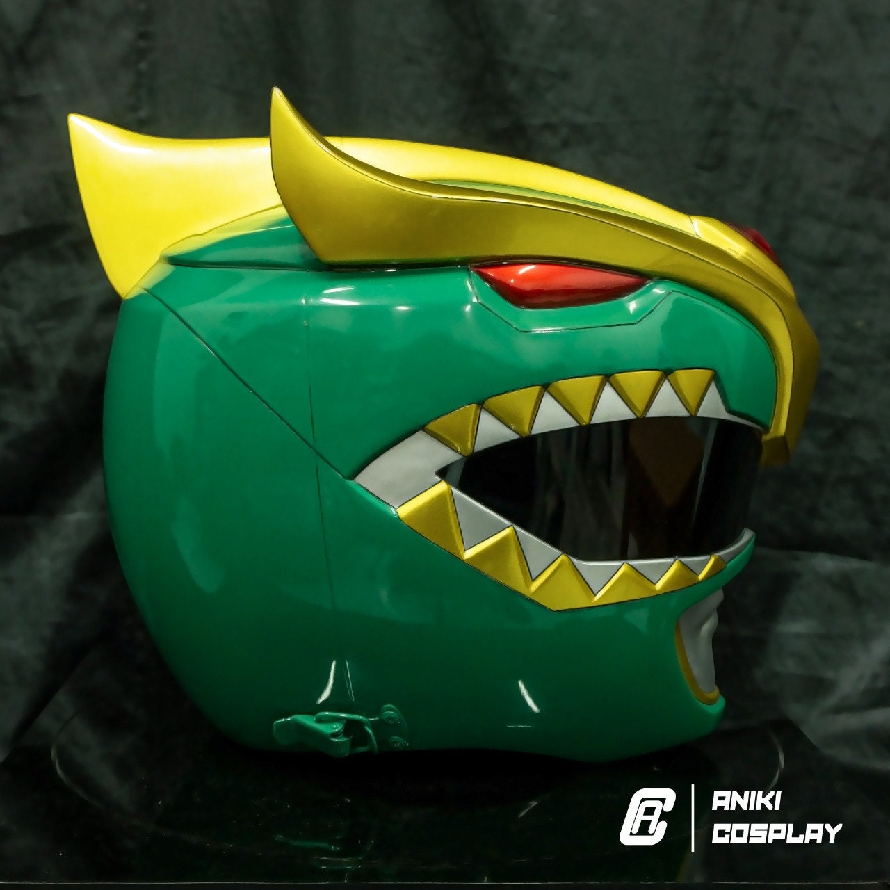 ANIKI New Green Ranger Cosplay Helmet