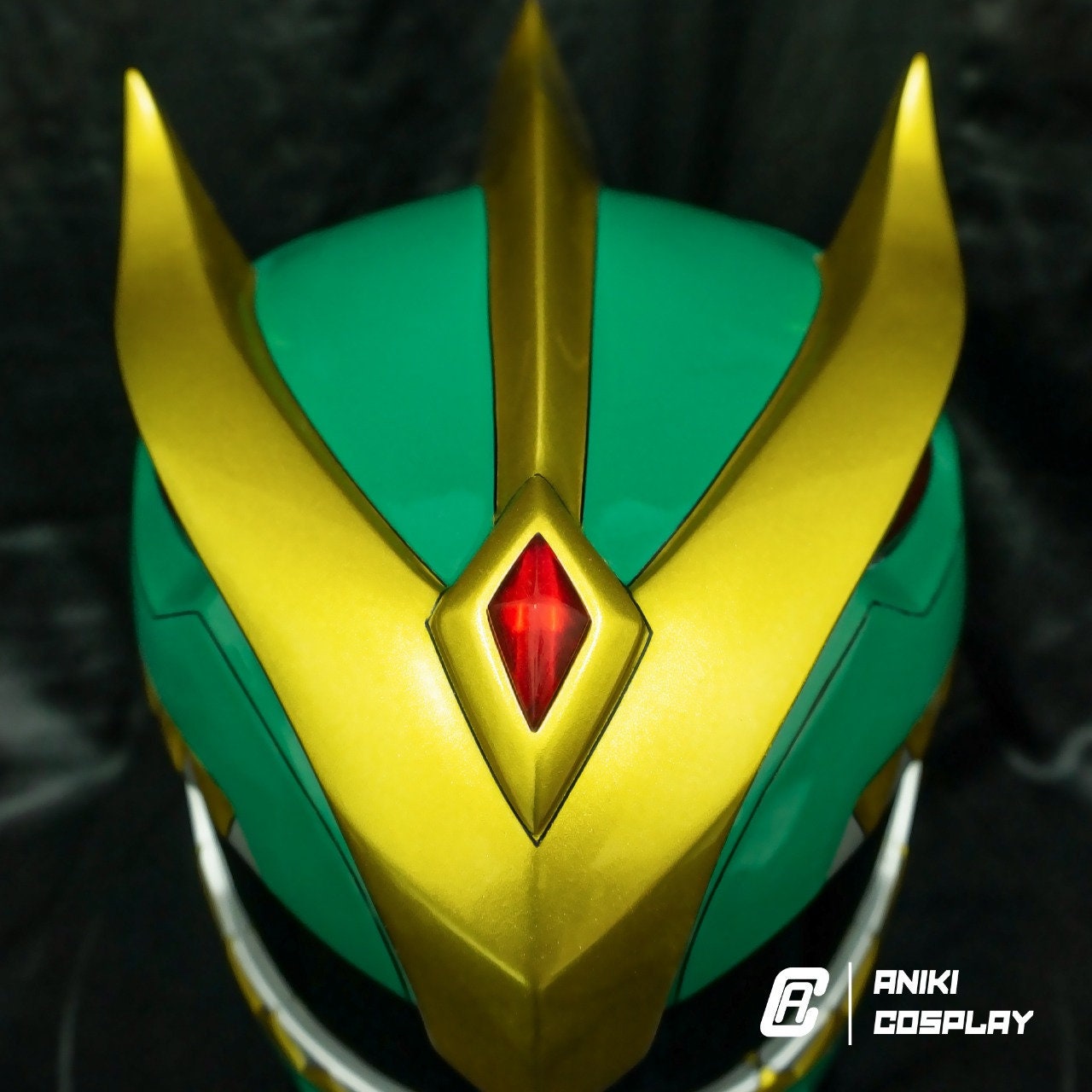 ANIKI New Green Ranger Cosplay Helmet