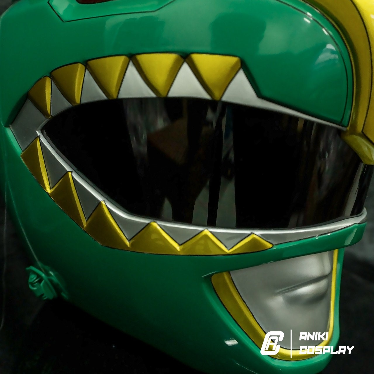 ANIKI New Green Ranger Cosplay Helmet