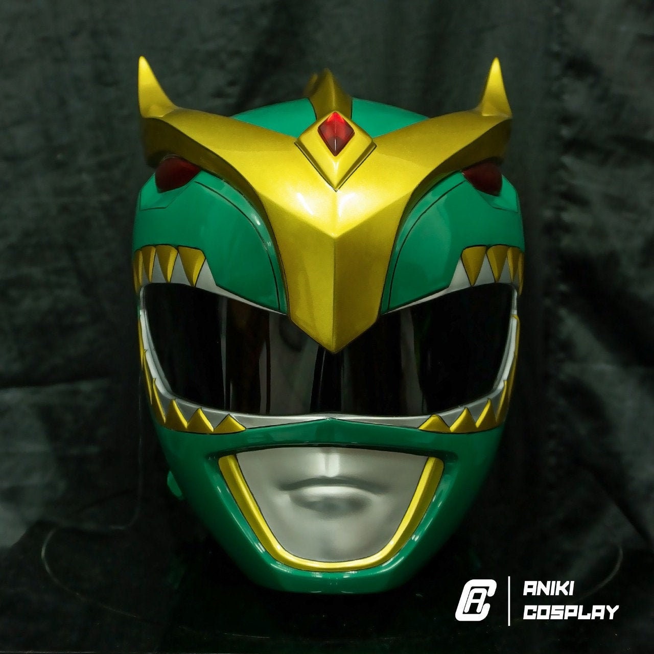 ANIKI New Green Ranger Cosplay Helmet