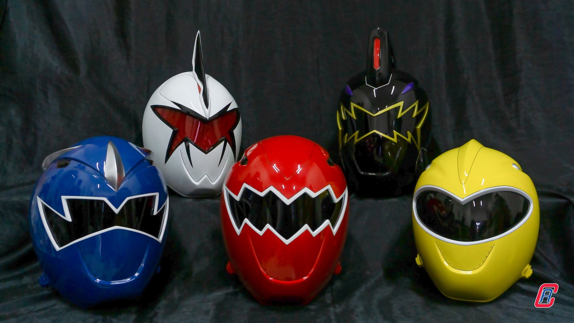 ANIKI Ranger Dino Thunder Red / Blue / Yellow Cosplay Collectible Helmet