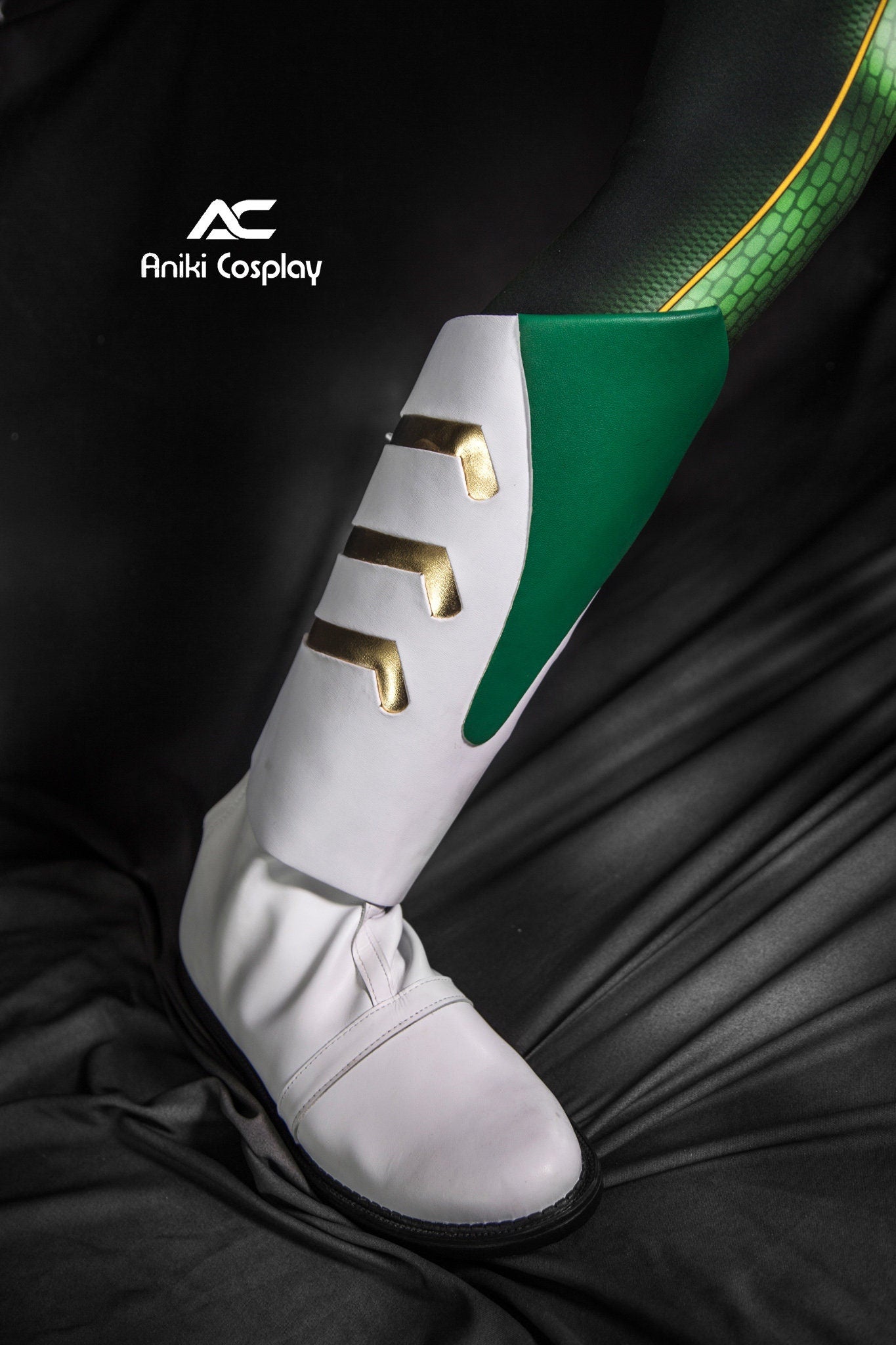 ANIKI Green Ranger BITS 2014 version MMPR Cosplay Costume