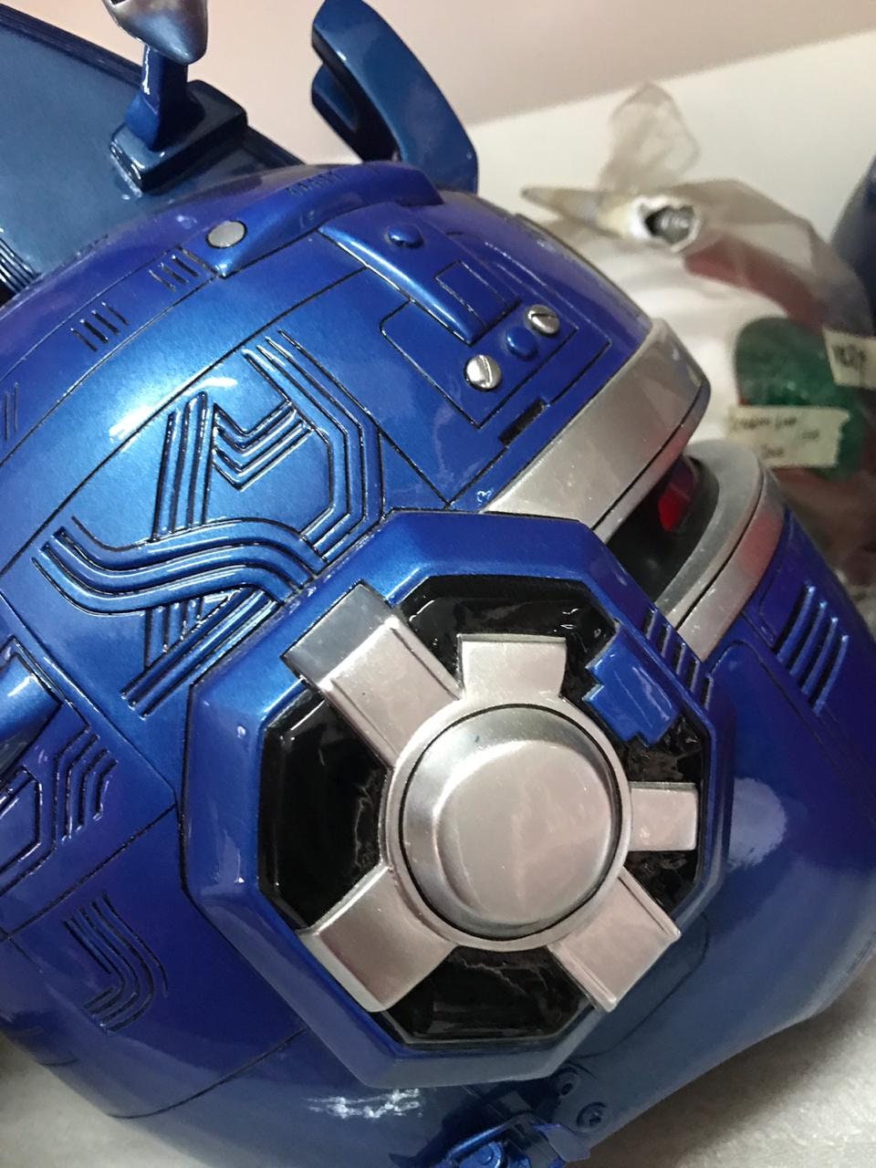 ANIKI Blue Beetleborg Cosplay Collectible Helmet Mask