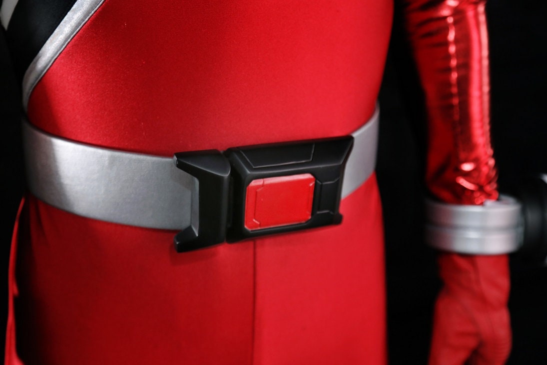 ANIKI Kira Red Sentai Power Rangers COSPLAY COSTUME