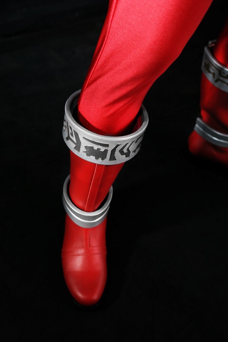 ANIKI Kira Red Sentai Power Rangers COSPLAY COSTUME
