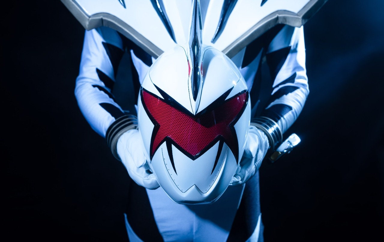 ANIKI White Dino Thunder Ranger COSPLAY Costume