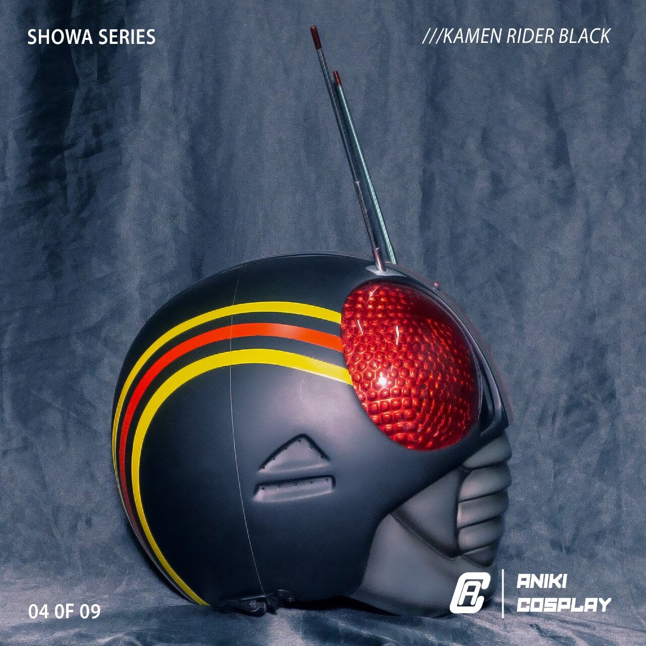 ANIKI Masked Rider Black Cosplay RX Collectible Shadow Helmet