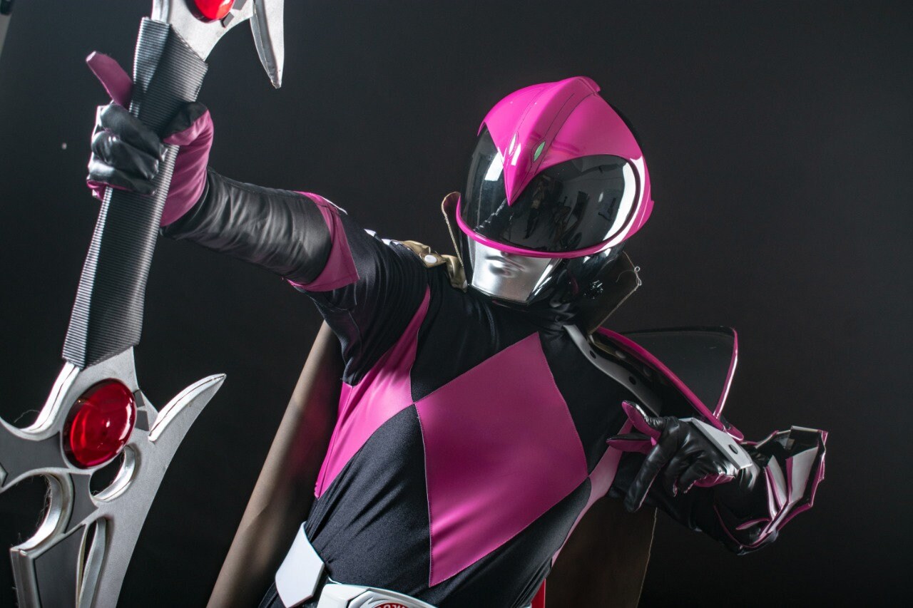 ANIKI Pink Slayer Ranger Cosplay Costume Set