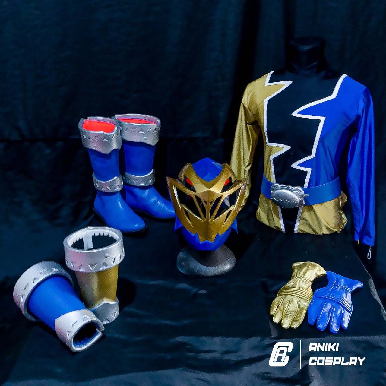 ANIKI Dino Fury Ranger Sentai Cosplay Costume Set