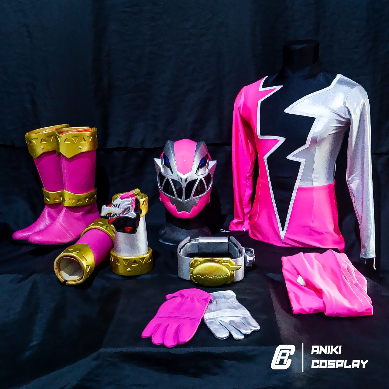 ANIKI Dino Fury Ranger Sentai Cosplay Costume Set