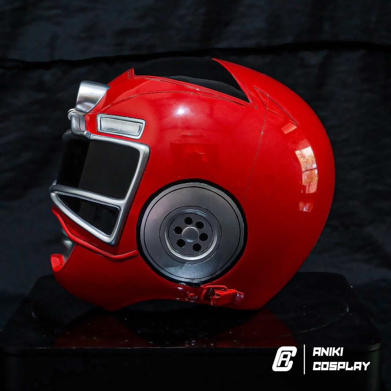 ANIKI Ranger Turbo RED Cosplay Collectible Helmet (With Lights)