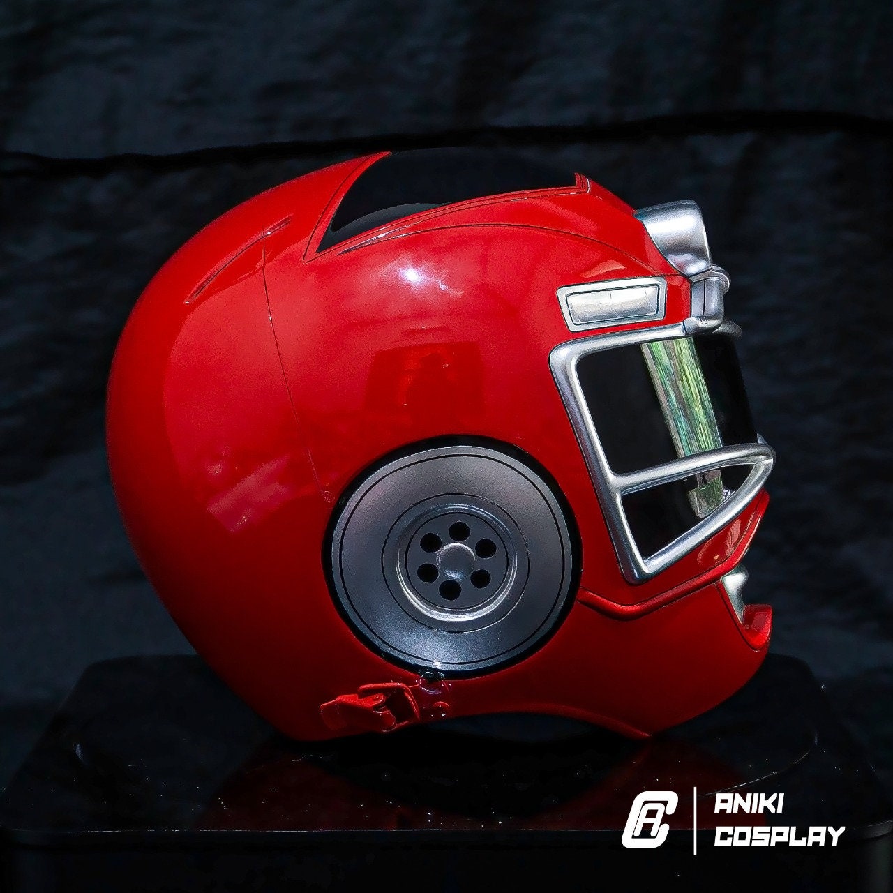 ANIKI Ranger Turbo RED Cosplay Collectible Helmet (With Lights)