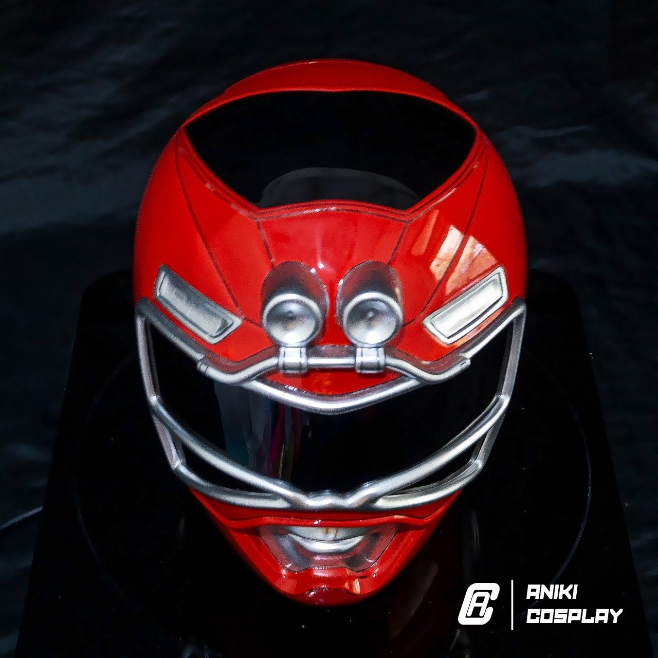 ANIKI Ranger Turbo RED Cosplay Collectible Helmet (With Lights)