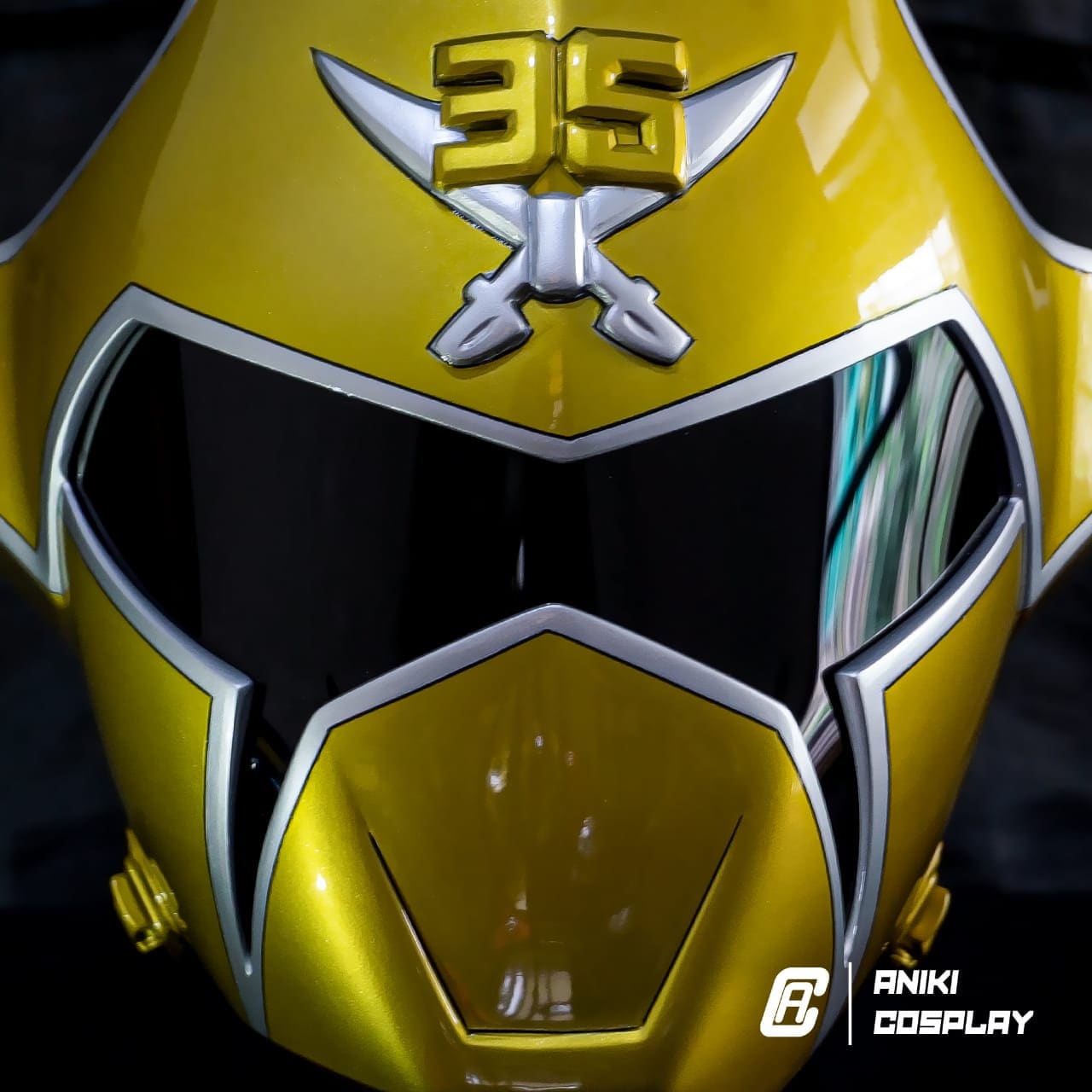 ANIKI Ranger Sentai Twokaizer Cosplay Collectible Helmet Mask