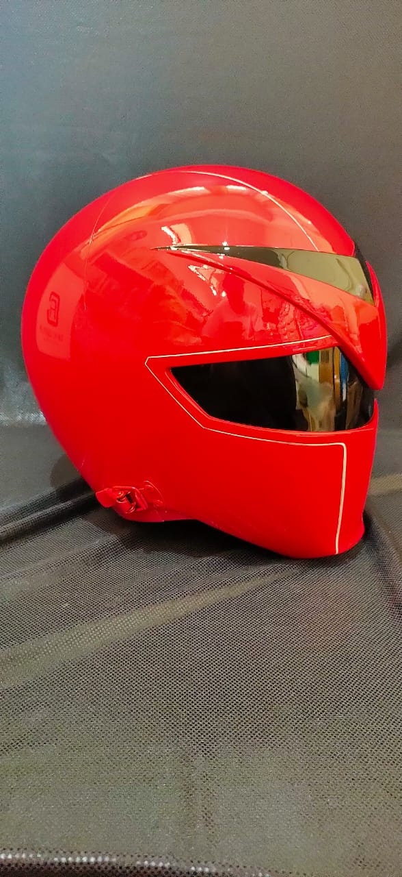 ANIKI MASKMAN Red Black Ranger Sentai Cosplay Collectible Helmet Mask