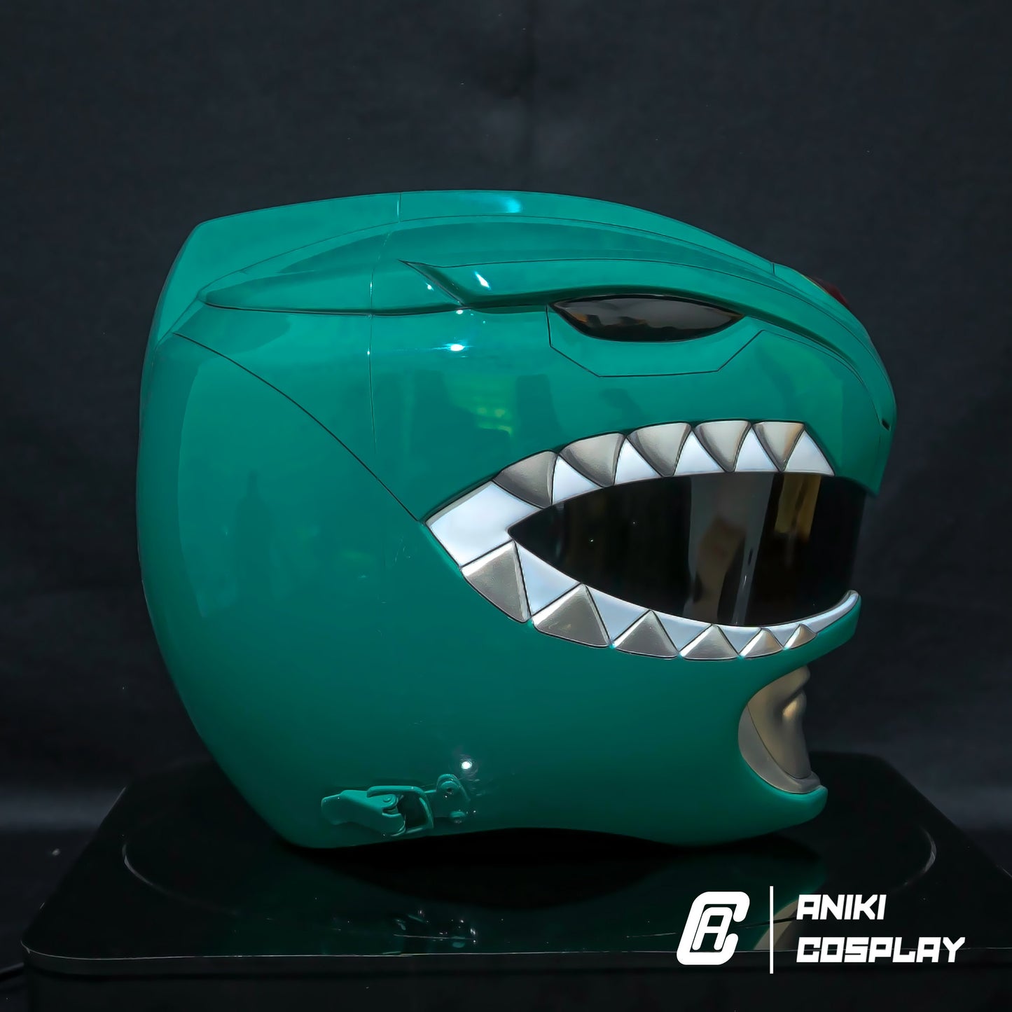 ANIKI Green MMPR power ranger Cosplay Helmet Collectible Mask Replica