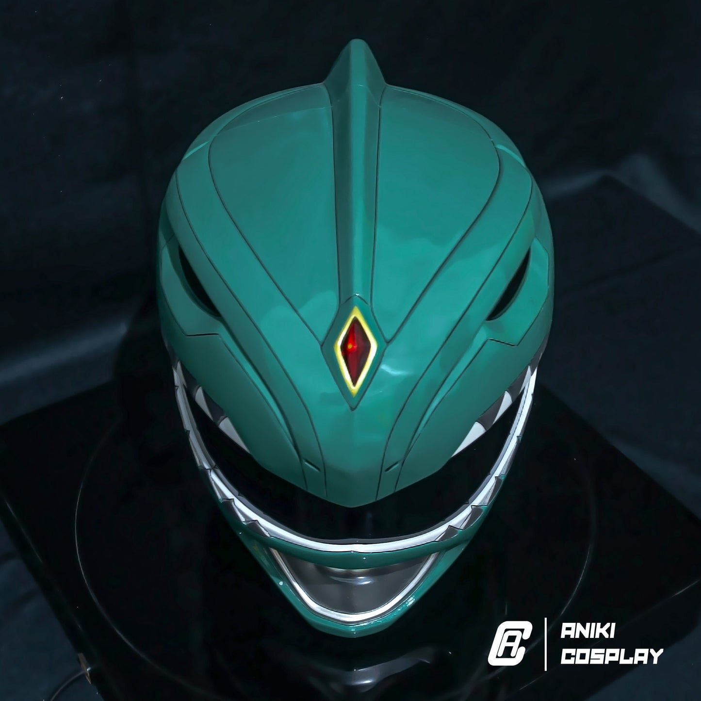 ANIKI Green MMPR power ranger Cosplay Helmet Collectible Mask Replica