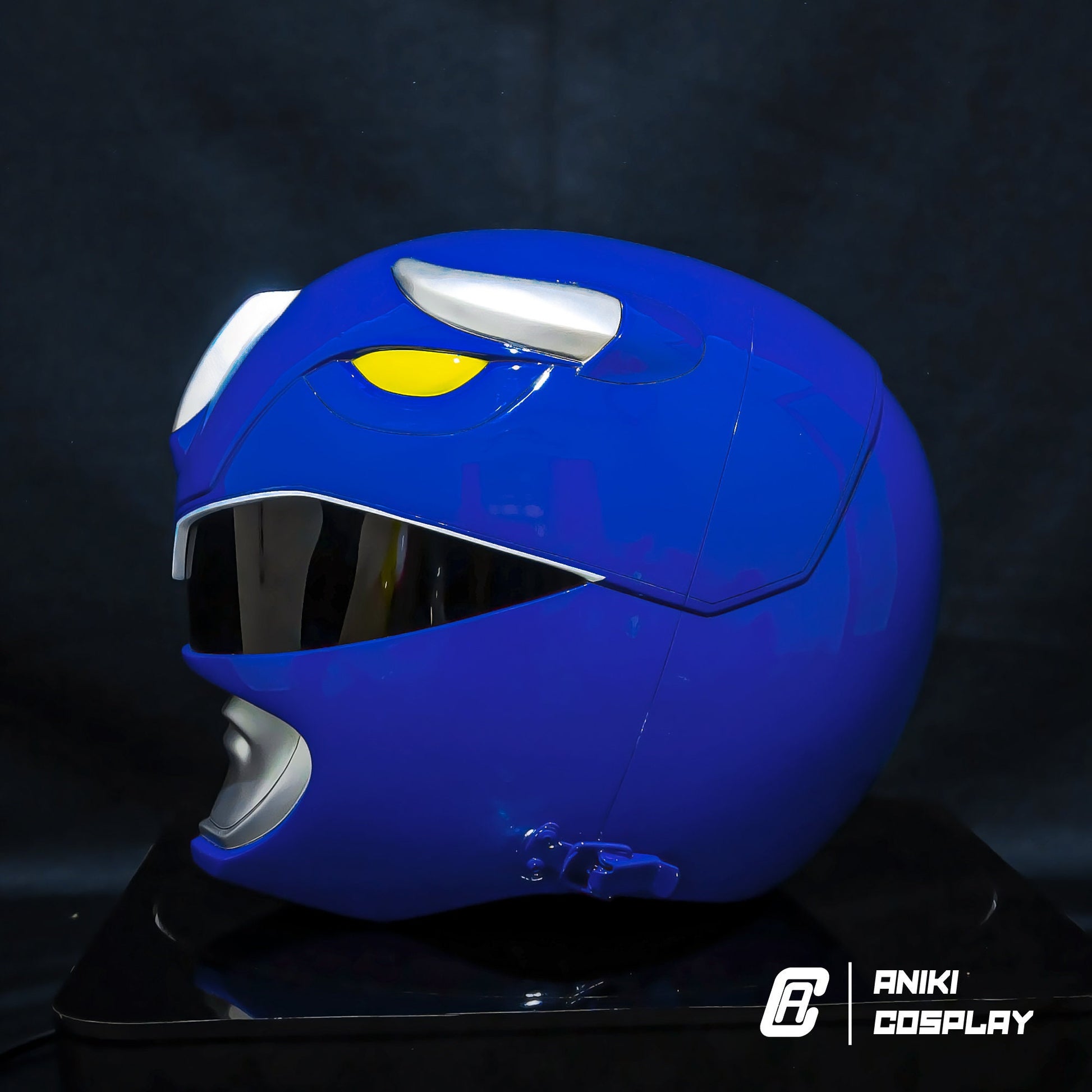 ANIKI Blue Mighty Morphins MMPR Ranger Cosplay Helmet Collectible Mask – AnikiCosplay