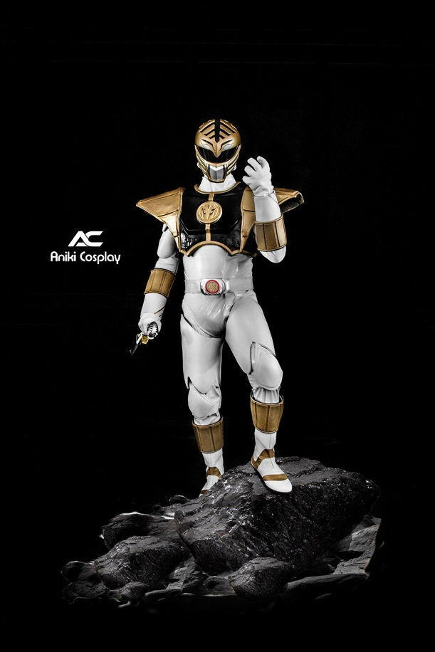 ANKI White Movie 95 MMPR Movie Cosplay Ranger Costume Fullset