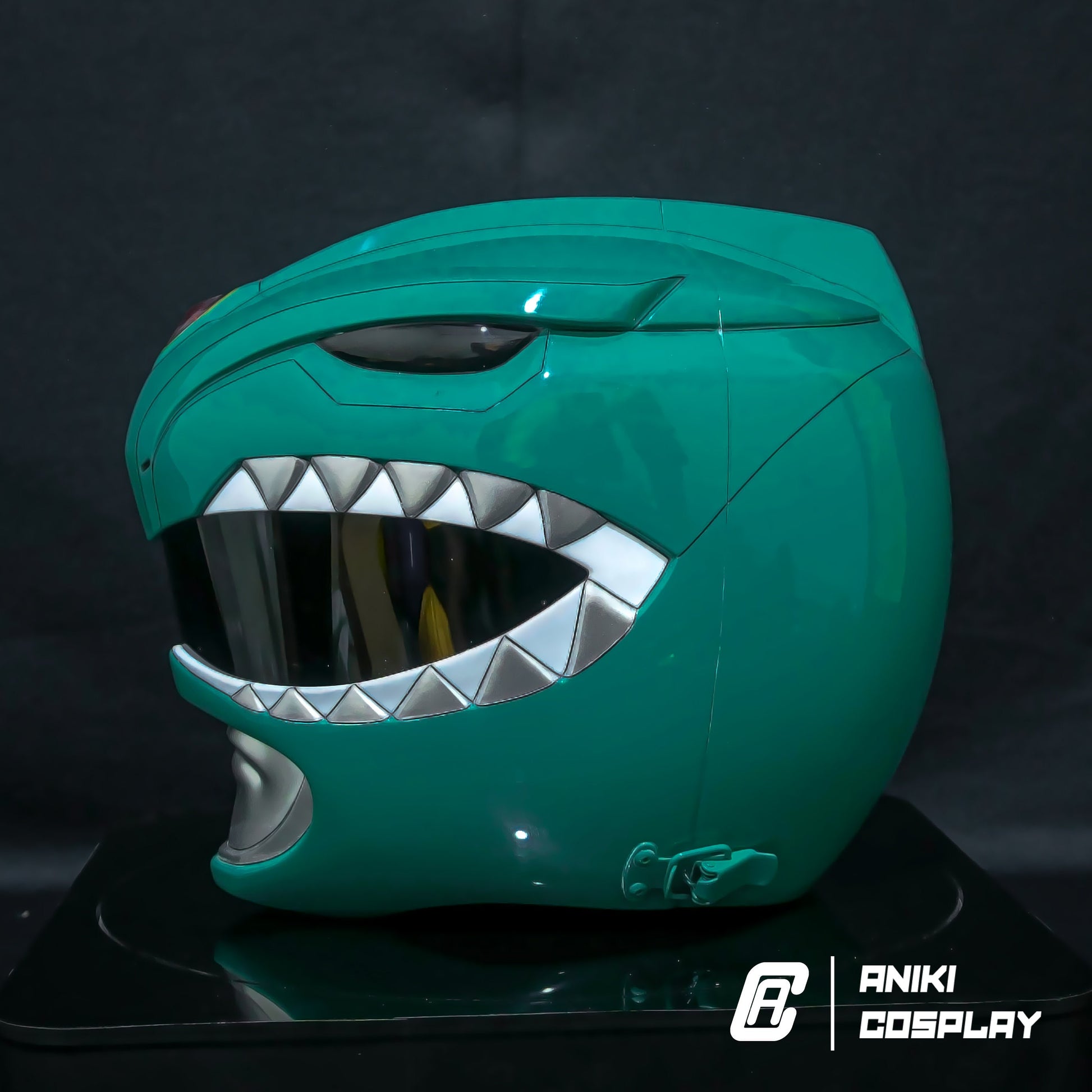 ANIKI Green MMPR power ranger Cosplay Helmet Collectible Mask Replica