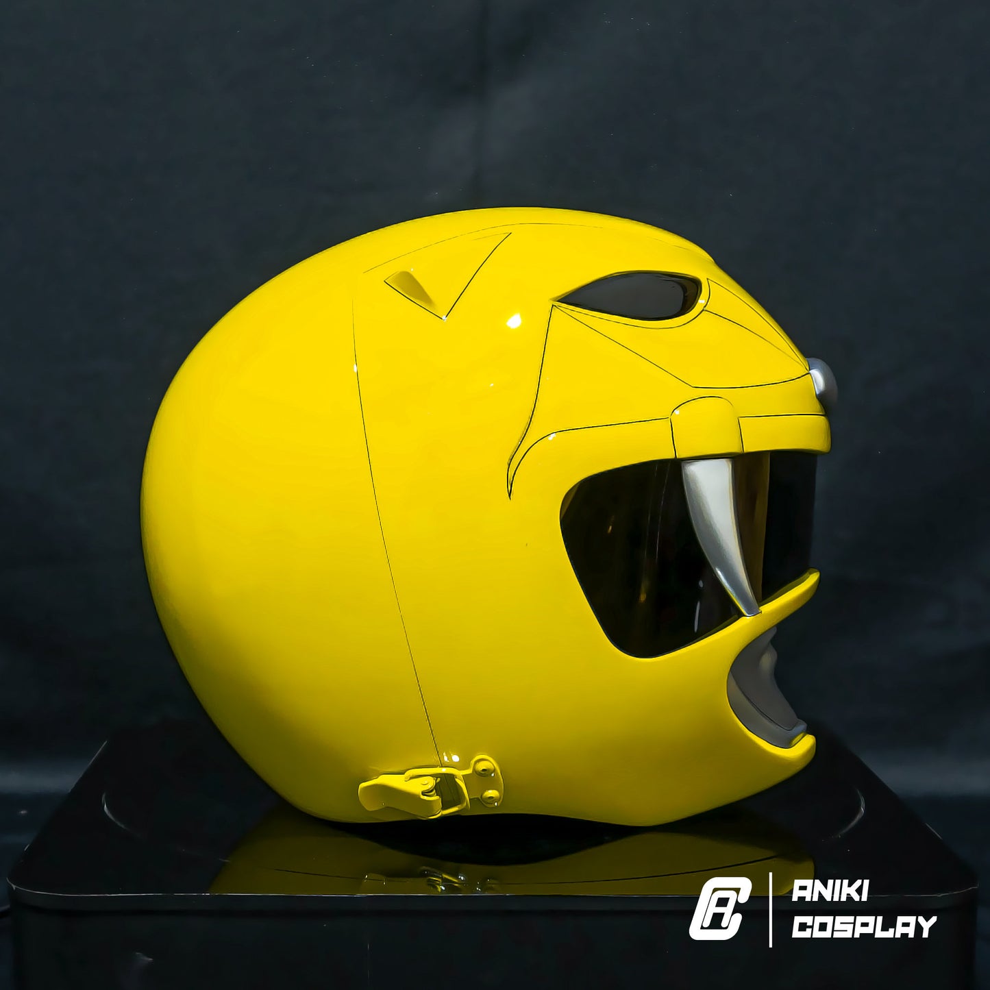 ANIKI MMPR Yellow Ranger Cosplay Collectible Helmet Mask Replica