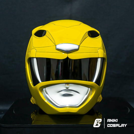 ANIKI MMPR Yellow Ranger Cosplay Collectible Helmet Mask Replica