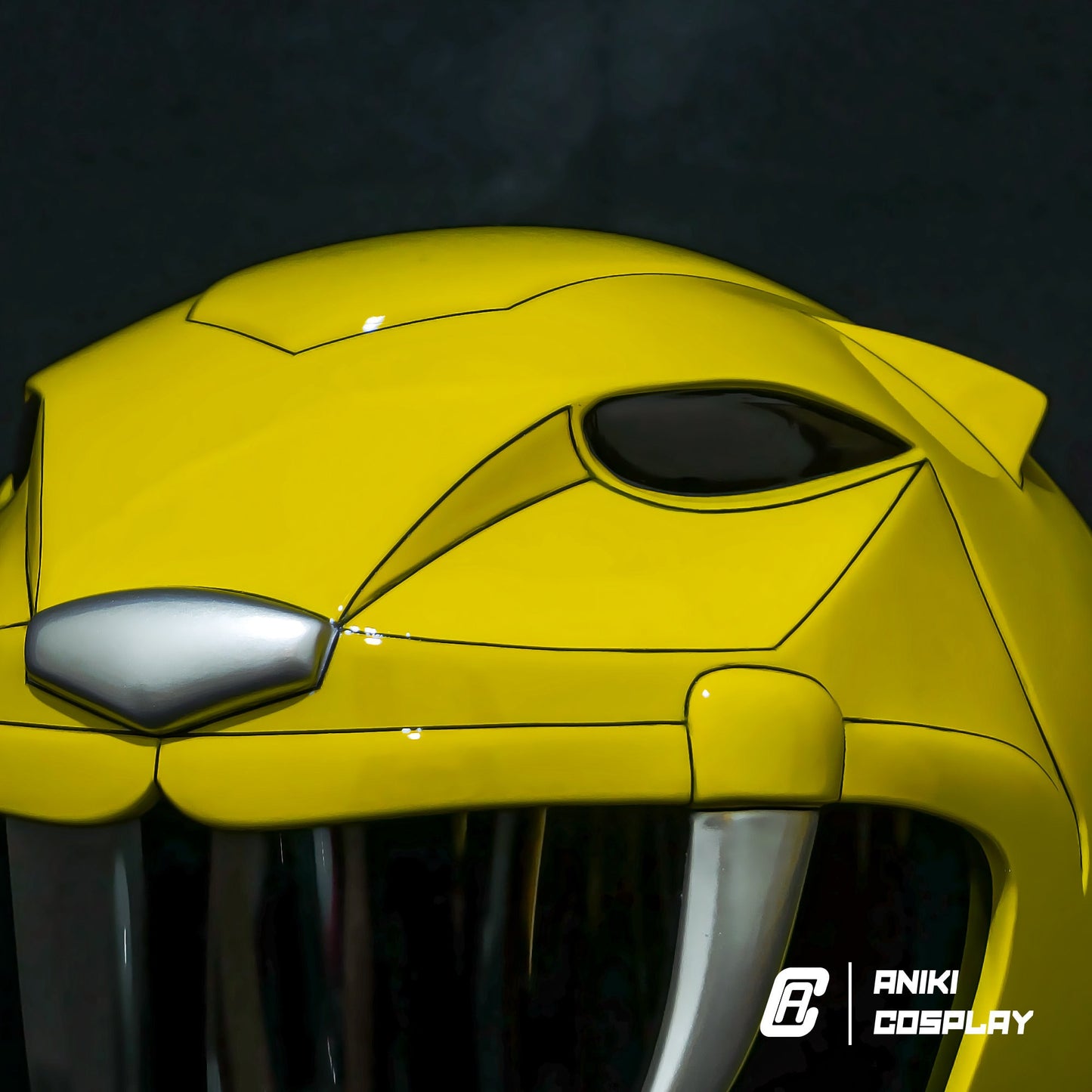 ANIKI MMPR Yellow Ranger Cosplay Collectible Helmet Mask Replica